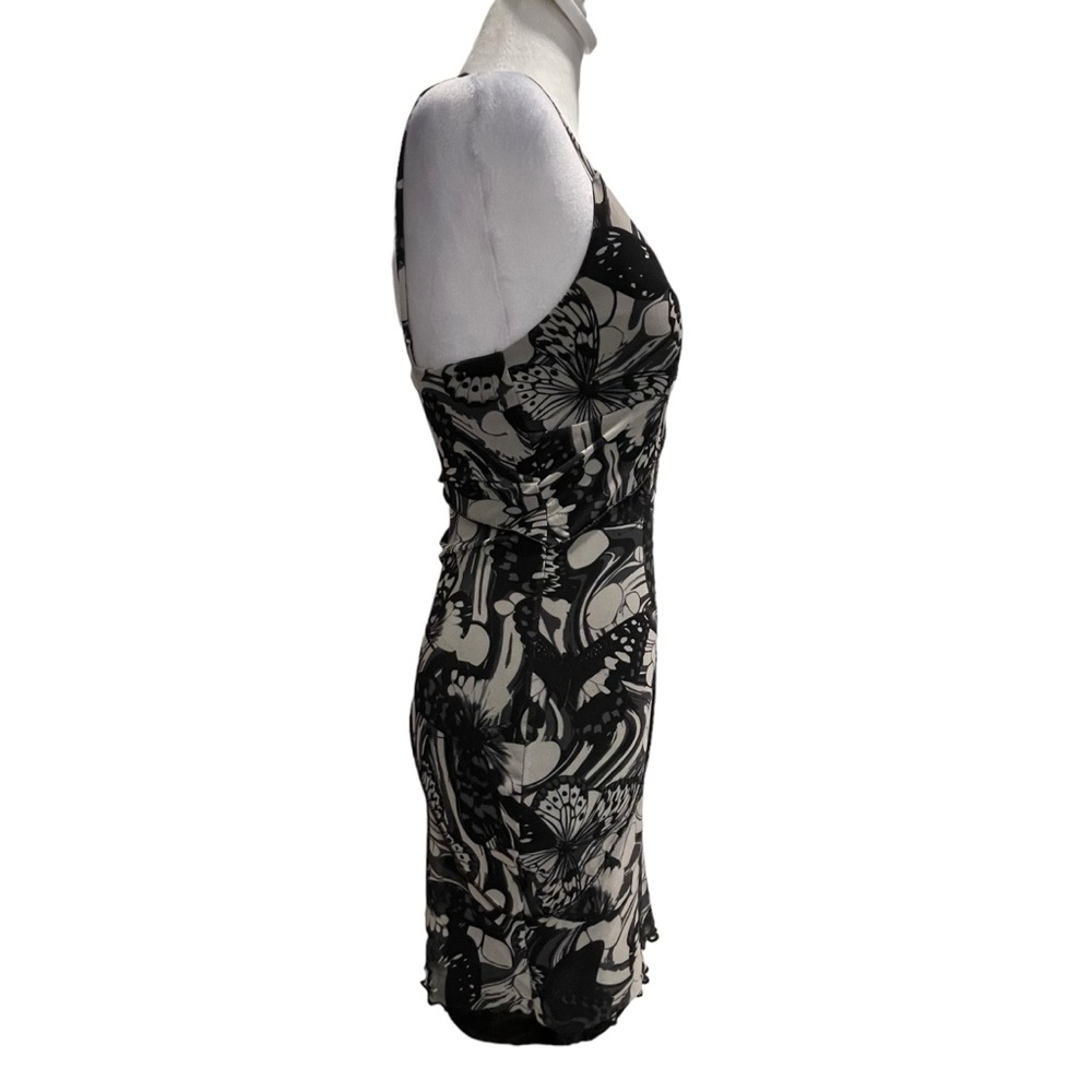 GARAGE. Sz XS. Gray/Black Spaghetti Strap form fitting dress. - Picture 5 of 13